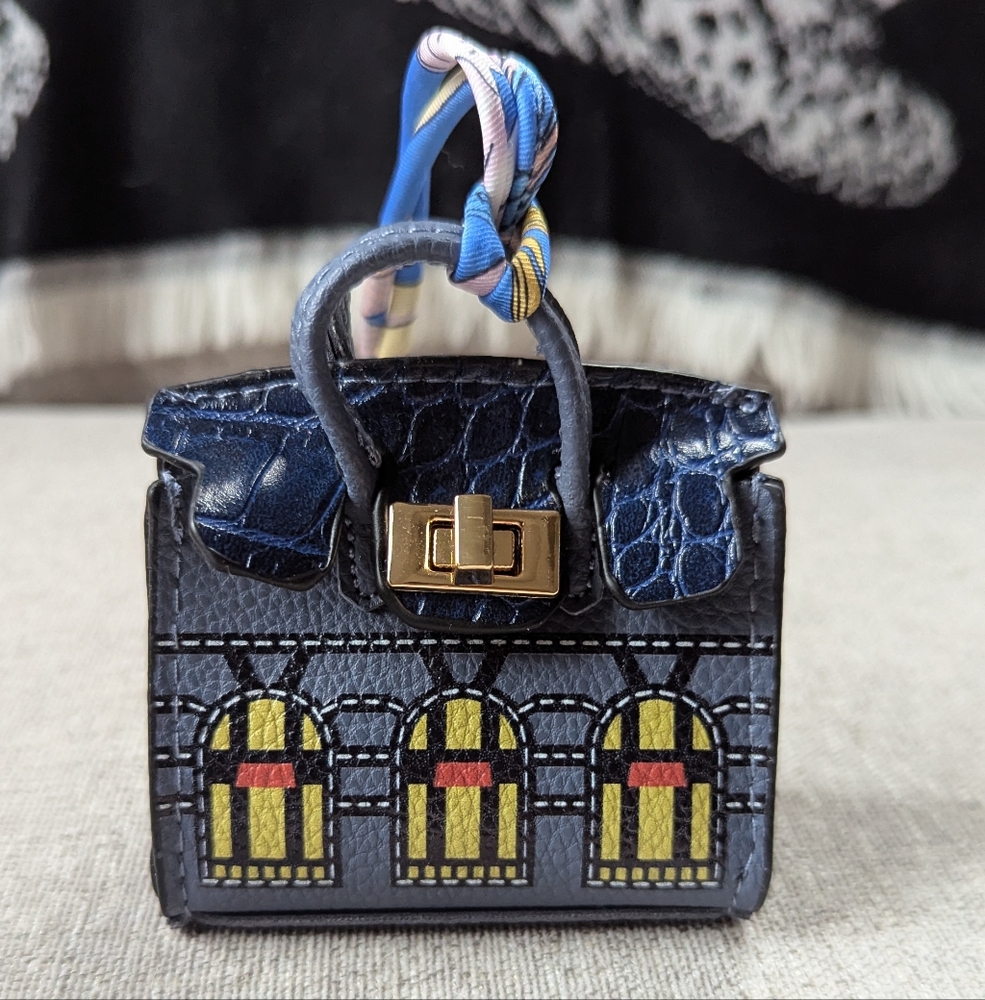 Bag Charm Faubourg House Blue and Yellow